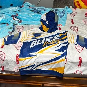 NHL Blues Hoodie - Navy, Gold, White